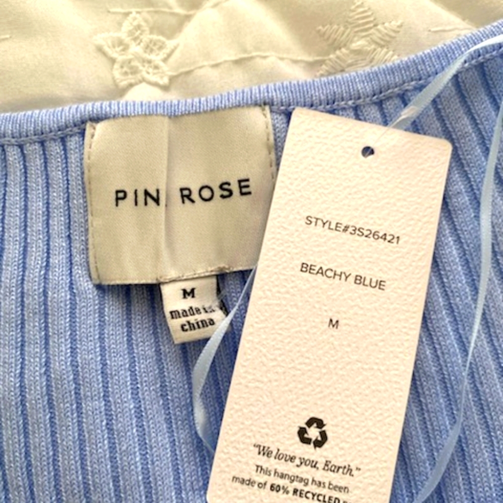 Pin Rose blue sweater